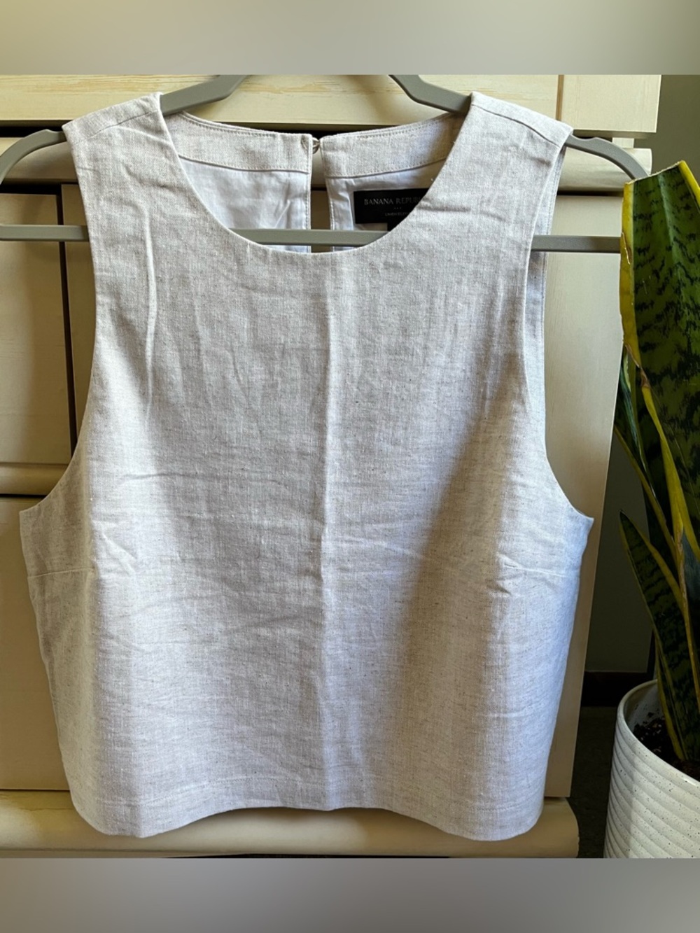 NWOT Banana Republic Linen Top L